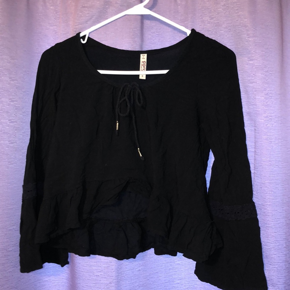 Black flowy shirt